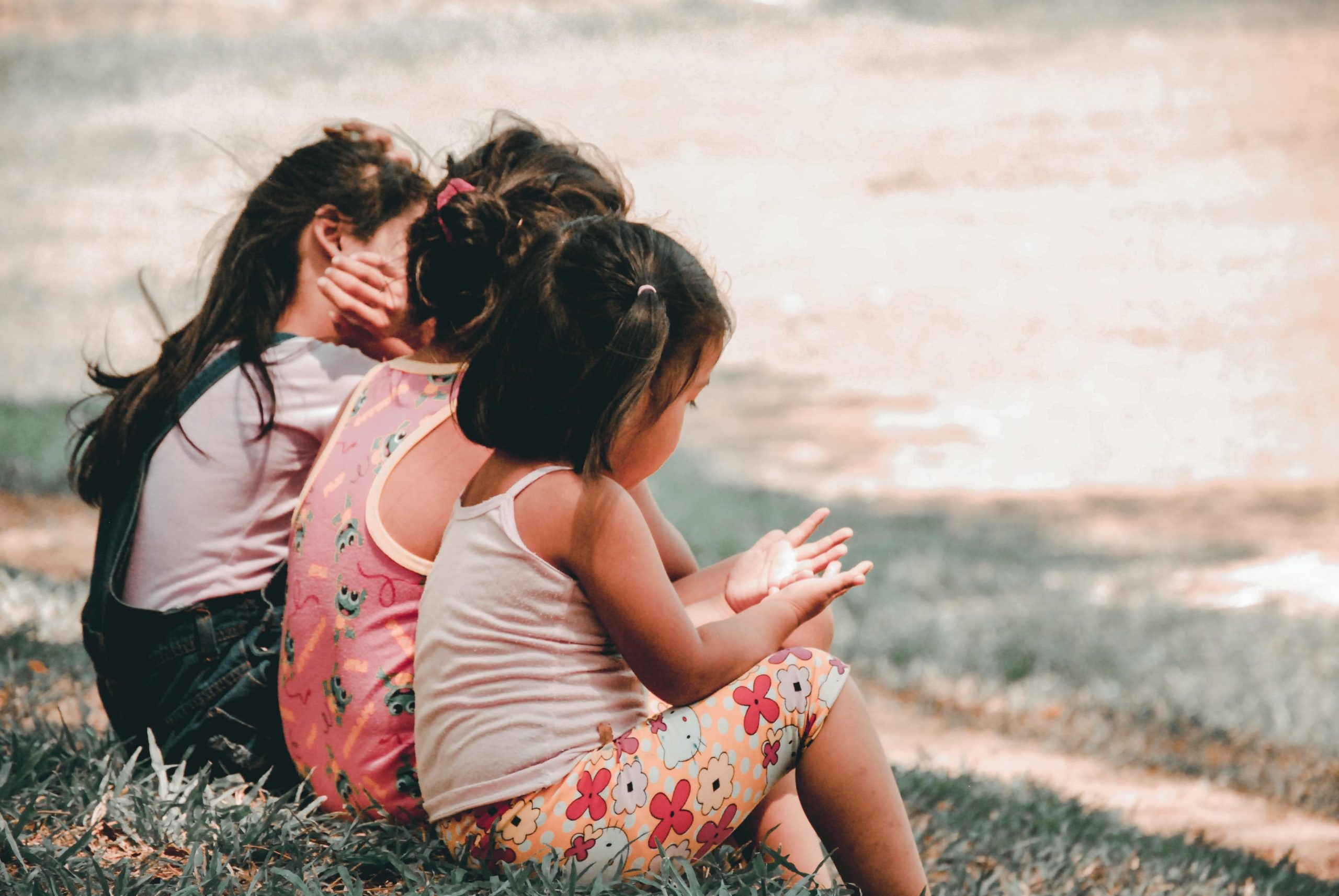 children playing outside