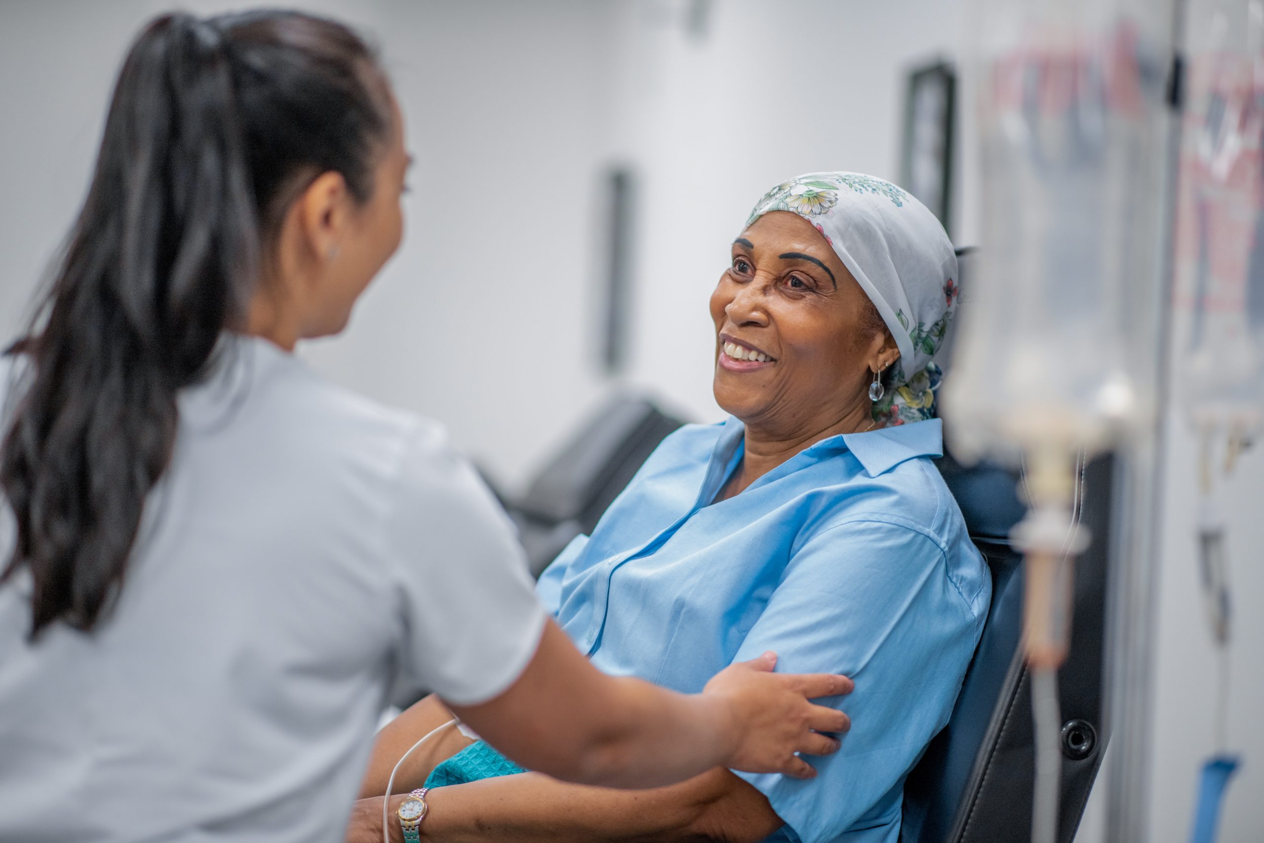 Giving emotional support to a cancer patient