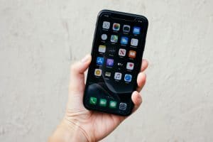 Smartphone screen.