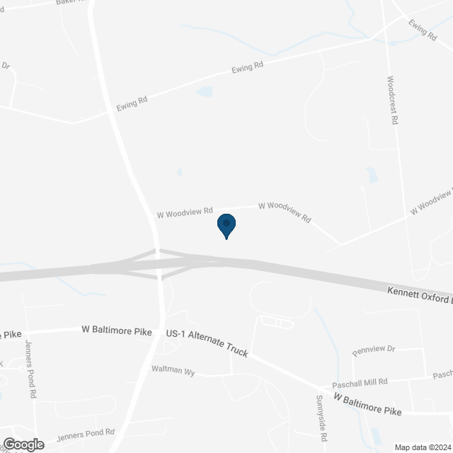 Map showing location of West Grove